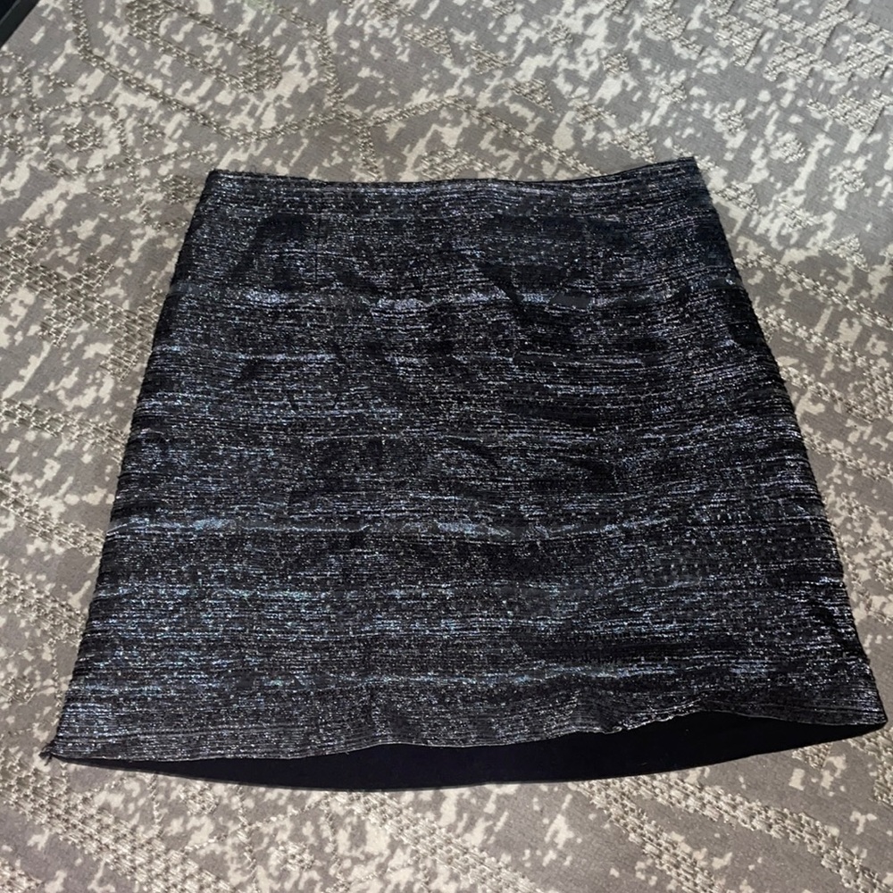 Black sparkly Armani mini skirt